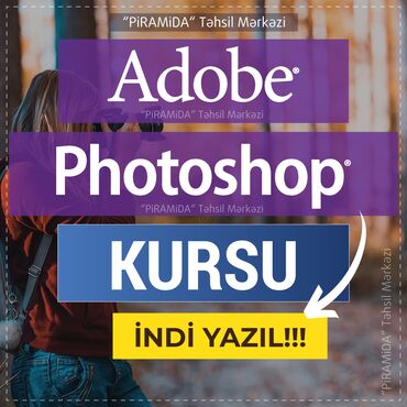 Sürücülük kursları: Kompüter kursu: Adobe Photoshop, Qrup