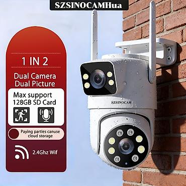 ip 8: SZSINOCAM ikili obyektivli Wi‑Fi açıq hava təhlükəsizlik kamerası — 3