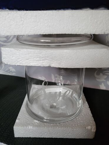 Ostalo posuđe: Bombonijera nova veca,staklena Nemacka. Nova,sve na njoj odsjaj od — 5