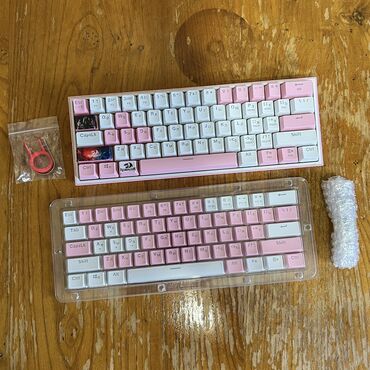 продаю ноутбук бишкек: Продается клавиатура REDRAGON Fizz Rainbow (pink) с коричневыми
