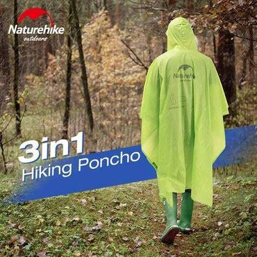 дождевик для бега: 🟠 Плащ-дождевик Naturehike Hiking Poncho 3в1 🟠 ⠀ Накидка от дождя