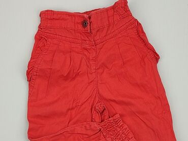 spodenki czerwone adidas: Niemowlęce spodnie materiałowe, 12-18 m, 80-86 cm, George, stan - Dobry