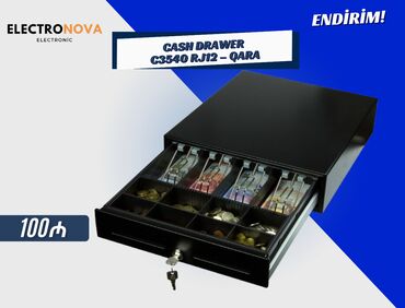 Mercedes-Benz: 💵 Cash Drawer C3540 RJ12 – Qara ✔️ Kompakt və möhkəm metal