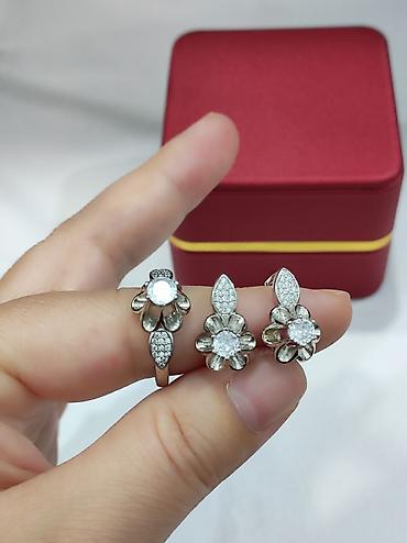 Серебряные наборы украшений: Набор украшений, Проба 925, Женские, Новый — 4