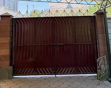 Задвижки для труб: Металлические распашные ворота с калиткой — 1