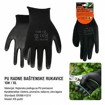 KMT Crna PU rukavice 10# / XL - Brend: Kmt style - Model: KS-pu03 -