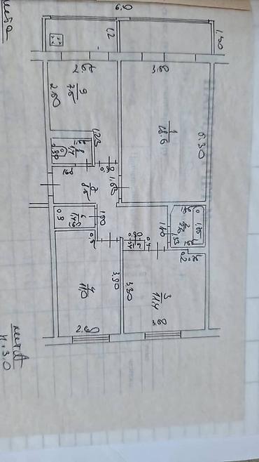 106: 3 комнаты, 62 м², 6 мкр 106 серия, 5 этаж — 2