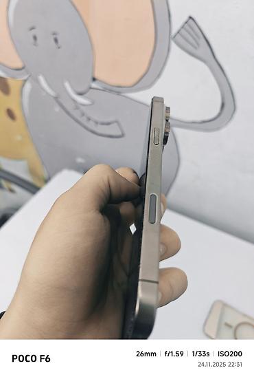 Уюлдук телефондор жана аксессуарлар: IPhone 16 Pro Max, Колдонулган, 256 ГБ, Desert Titanium, Куту, 97 % — 9