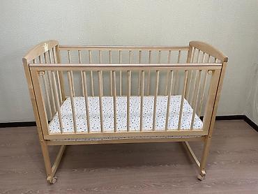 Другие товары для детей: Детская кровать 60х120 - 7000сом Березовое дерево, натуральный — 5