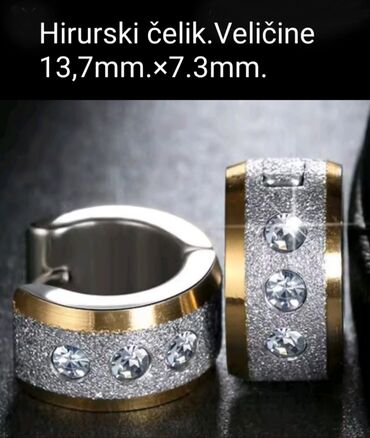 too faced puder cena: Hoop earrings, Material: Stainless steel, Cubic zirconia