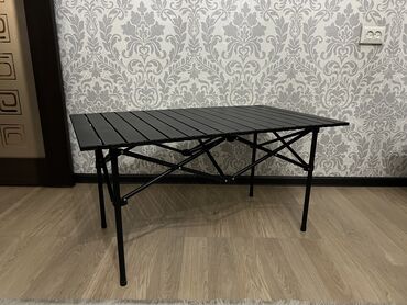 Складные походные столы: Складной походный стол, Новый, Другой материал, цвет - Черный