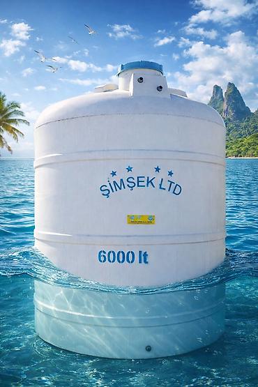 Bağ evləri və tikinti sahələri üçün ideal seçim. 6 tonluq plastik su