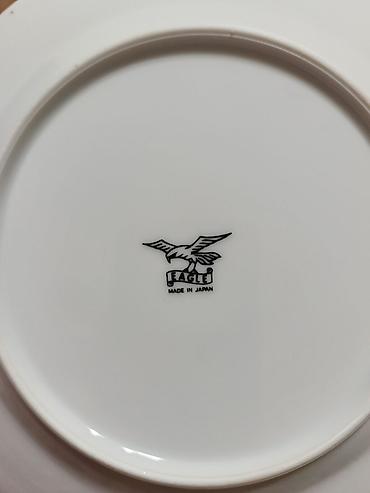 Кухонные принадлежности: Eagle (Made in Japan) markalı antik farfor boşqab dəsti - Mənşə — 3