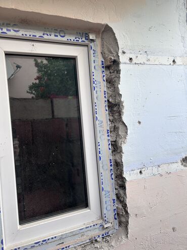 пластик окна: İşlənmiş Tək qat şüşə paketi Plastik pəncərə, Еni: 50 sm, Uzunluğu: 85 sm, Ödənişli quraşdırma