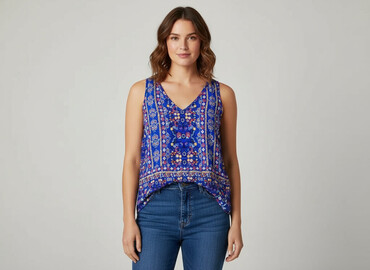 bluzka na ramiączkach plus size: George, Women's blouse, size XL