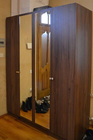 шкаф из дсп: Шкаф-вешалка, Б/у, 2 двери, Купе, Прямой шкаф, Турция