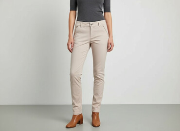 Material trousers for women, size S