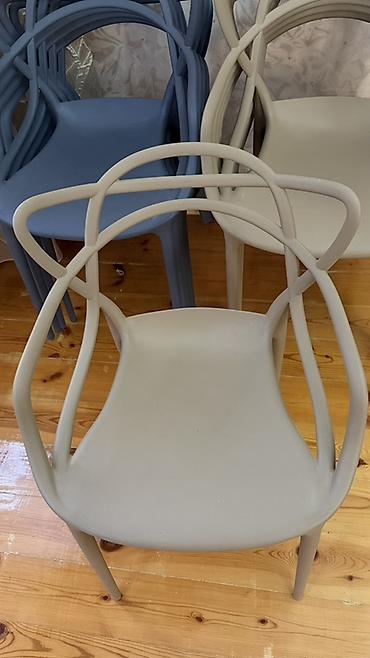 стульчик ikea: Пластиковый стул, Новый, Самовывоз, цвет - Серый — 4