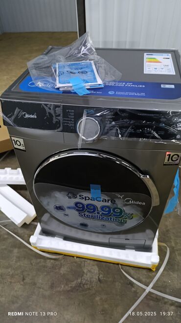 Стиральные машины: Стиральная машина Midea, Новый, Автомат, 10 кг и более, Компактная at lalafo.kg — 3 Стиральные машины: Стиральная машина Midea, Новый, Автомат, 10 кг и более, Компактная — 3