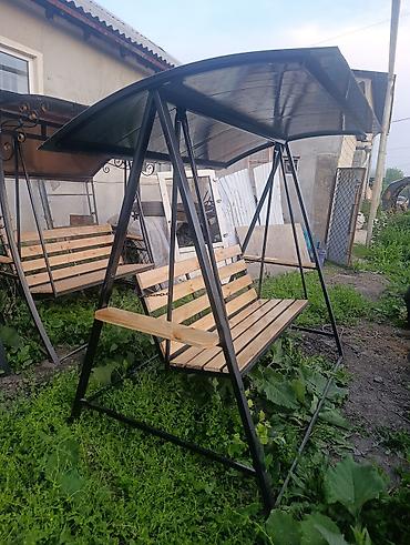 Садовые качели Со спинкой, С крышей