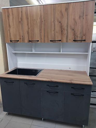 Кухонные гарнитуры: Кухонный гарнитур прямой, современный - Компоновка: нижний ряд тумб с — 10