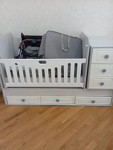 matras doşek: Uşaq çarpayısı və komodlu beşik komplekti - Tip: Transformasiya — 3