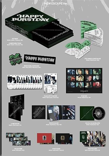 Подарочная упаковка: SEVENTEEN – 5-й альбом “HAPPY BURSTDAY” (комплект из 3 версий: NEW — 6