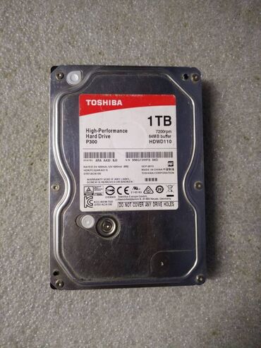 жесткий диск toshiba: Накопитель, Б/у, Toshiba, HDD, 1 ТБ, 3.5", Для ПК