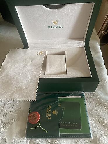 Наручные часы: Rolex saat qutusu və aksesuar dəsti - Rəng: Tünd yaşıl xarici korpus — 4