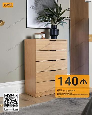 Komodlar: Komod – La Mini (Kod: 6144) - Ölçülər: Dərinlik 40 sm × Hündürlük 100 — 1