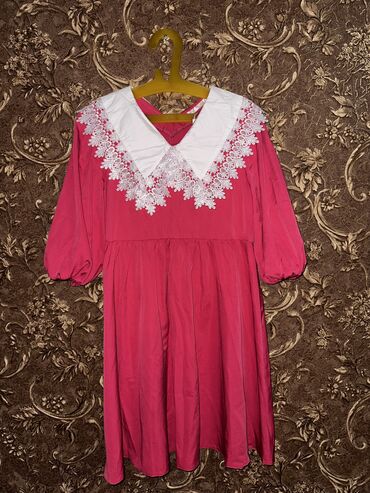 розовое платье с: Күнүмдүк көйнөк, Жай, Орто модель