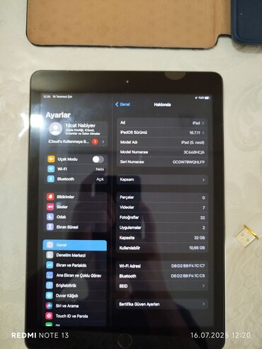 ipad 3: İşlənmiş Apple iPad 5 (2017), 9,7", < 64 GB