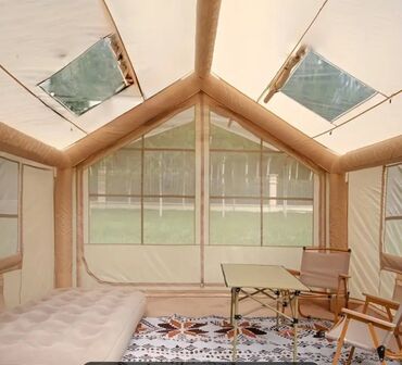 Палатки: Просторная туристическая палатка CW-4060-12 песочного цвета рассчитана — 20