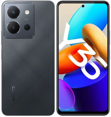 защищенные мобильные телефоны: Vivo Y36, Новый, 128 ГБ, цвет - Черный, 2 SIM
