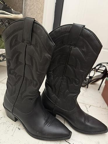 Сапоги: Сапоги, 37, Stradivarius, Новый, цвет - Черный, Платная доставка, Самовывоз — 5