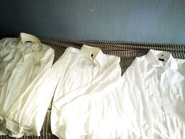 köynəklər: Türkiyənin təbii pambıq tərkibli ağ köynəklər L XL və 2 XL Qiymət