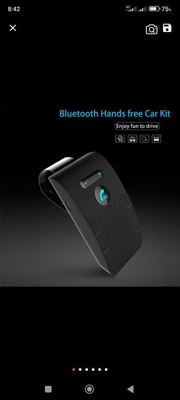подзарядка аккумулятора: Авто-гарнитура Hands-free Bluetooth Характеристики и описание