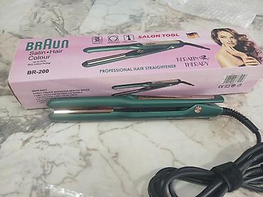 dyson fen qiymeti: Braun BR-200 Professional Hair Straightener – Keratin Therapy - Salon — 2