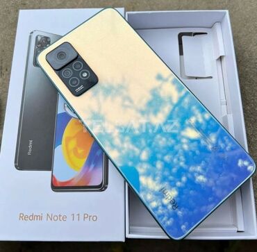 Redmi: Redmi Note 11, 128 GB, rəng - Göy, Barmaq izi