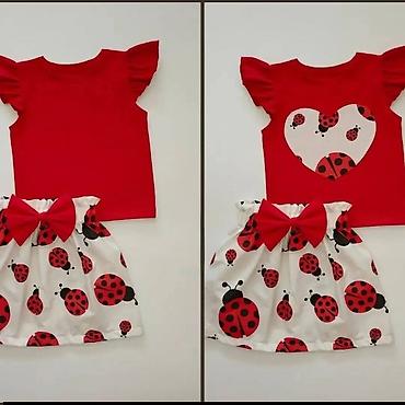 Kompleti: 👗 Cena kompleta (majica + suknja): 2.400 din💥 📏 Veličine: 1, 2, 4, 6 — 4