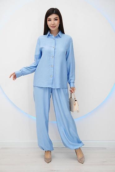 женское боди: Костюм с юбкой, Модель юбки: Трапеция, Макси, Блузка — 9