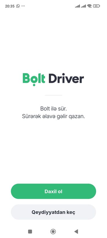 Tibb, əczaçılıq: Taksi sürücüsü tələb olunur, Gündəlik ödəniş