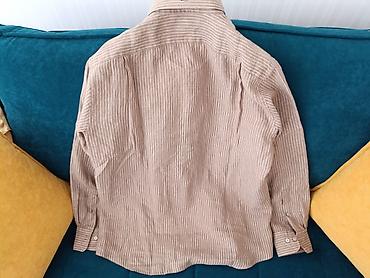 Рубашки: Мужская рубашка, XL, Uniqlo, Новый, цвет - Коричневый, Платная доставка — 3