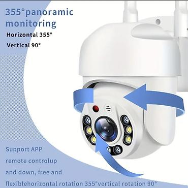 Wi‑Fi IP PTZ təhlükəsizlik kamerası - 355° üfüqi, 90° şaquli dönmə