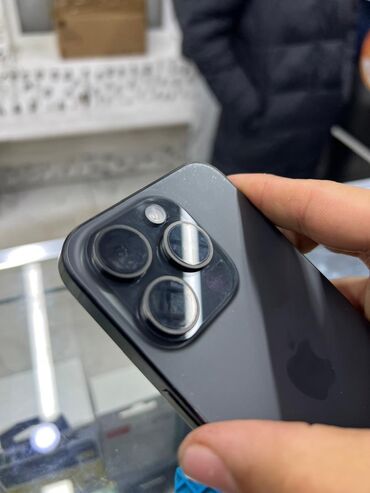 Apple iPhone: IPhone 15 Pro, Б/у, 128 ГБ, Black Titanium, Защитное стекло, В рассрочку, 85 % — 7