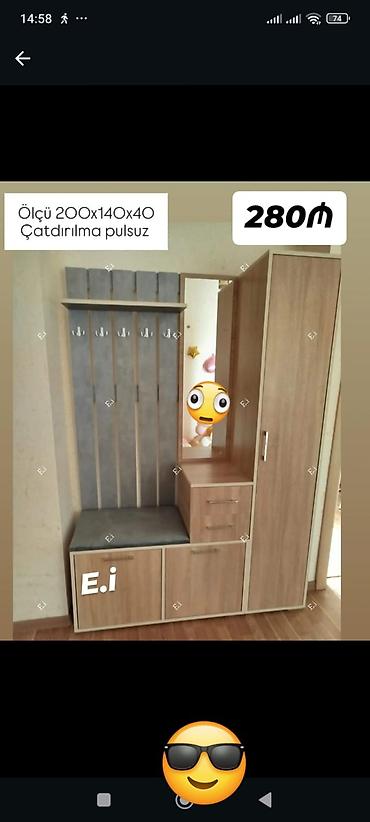 kombi ucun dolab: Dəhliz üçün çoxfunksiyalı dolab-komplektlər Model 1: - Ölçü — 1