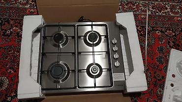 balaca pec: Bosch qaz plitəsi – 60 sm, 4 gözlü, inox (paslanmaz polad) səth Əsas — 4