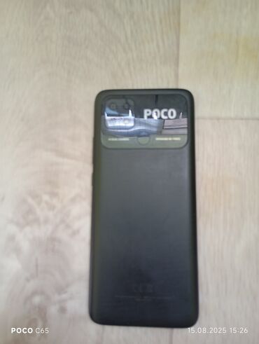 tecno 8c: Poco C40, Колдонулган, 64 ГБ, түсү - Кара, 1 SIM, 2 SIM, eSIM