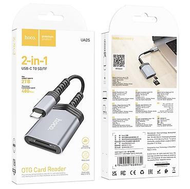iphone cable: UA25, кард ридер, Type-C на SD + TF, поддержка карт памяти до 2Tb — 1