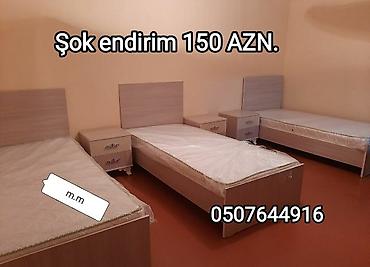 Çarpayılar: Yeni, Təknəfərlik çarpayı, Bazasız, Matras ilə, Siyirməsiz, Azərbaycan — 3